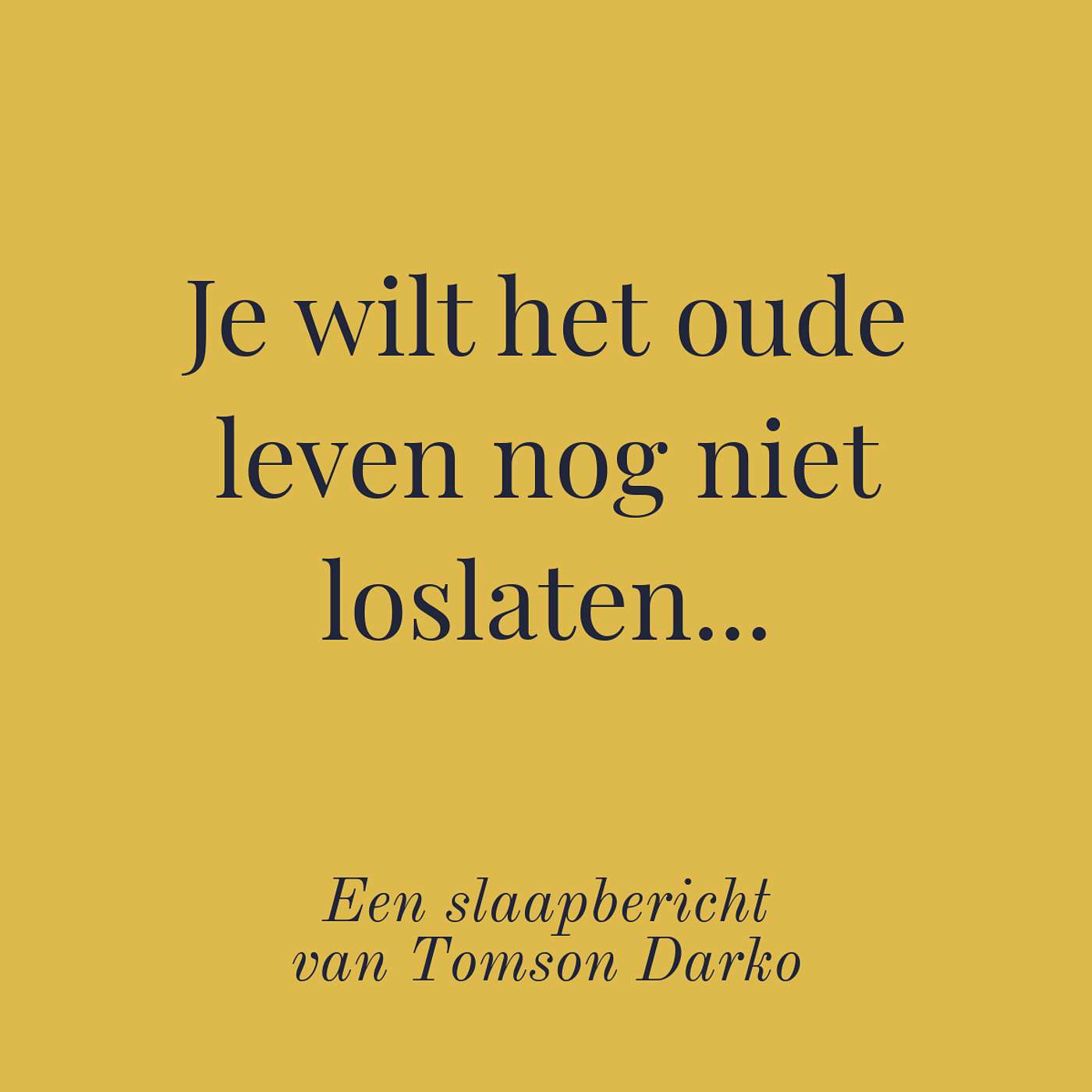 In slaap vallen met melancholie van Tomson Darko