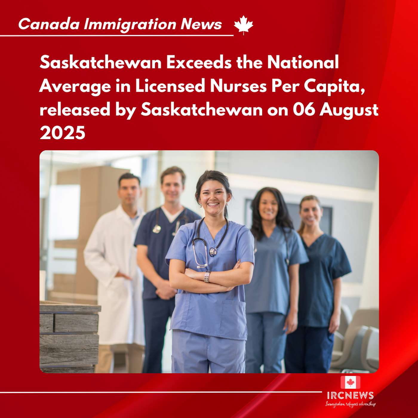 Saskatchewan Exceeds the National Average in Licensed Nurses Per Capita, released by Saskatchewan on 06 August 2025 episode artwork