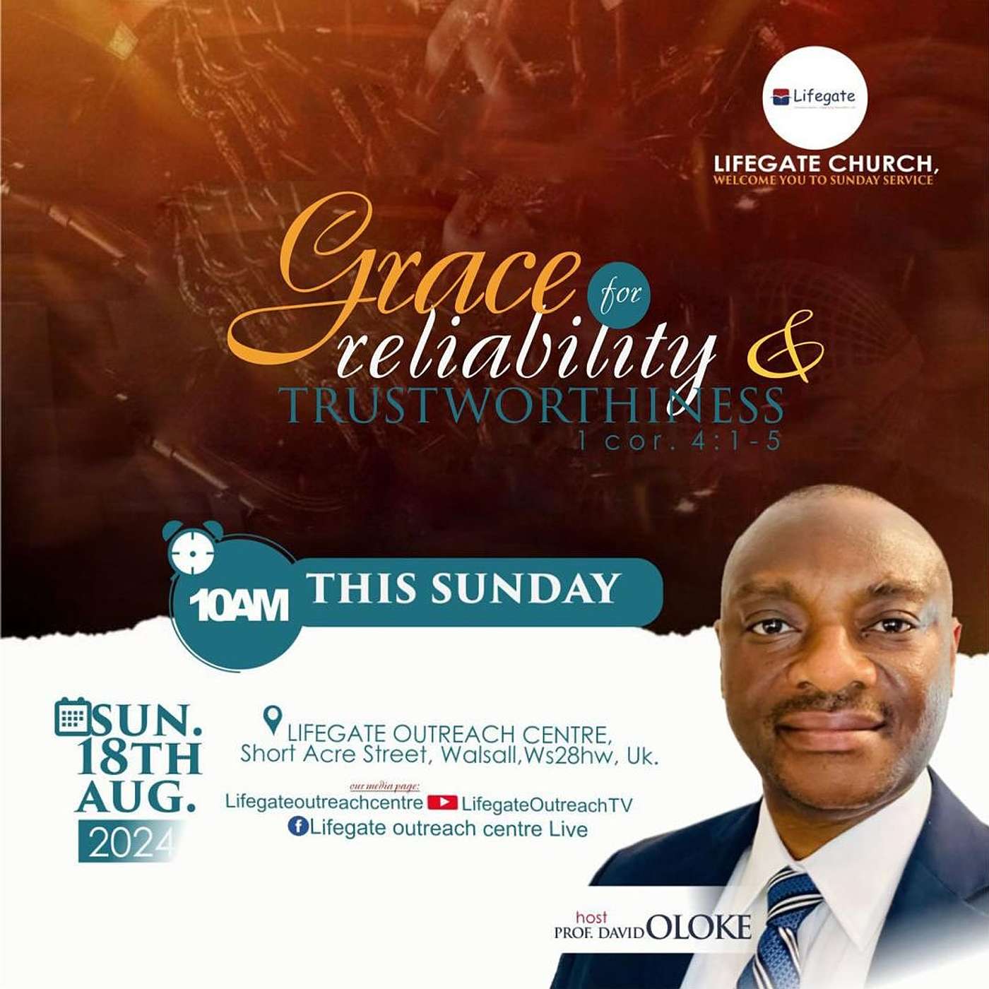 Grace for Reliability and Trustworthiness - Lifegate Church - 18.8.24 episode artwork