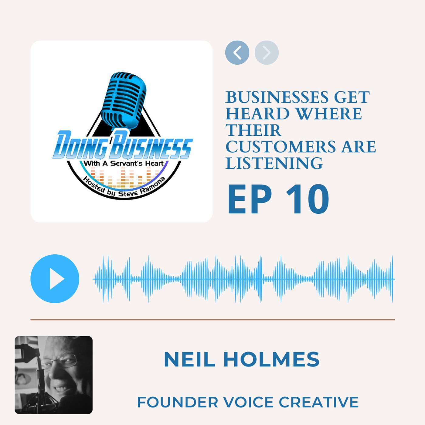 Businesses get heard where their customers are listening - Neil Holmes Founder Voice Creative