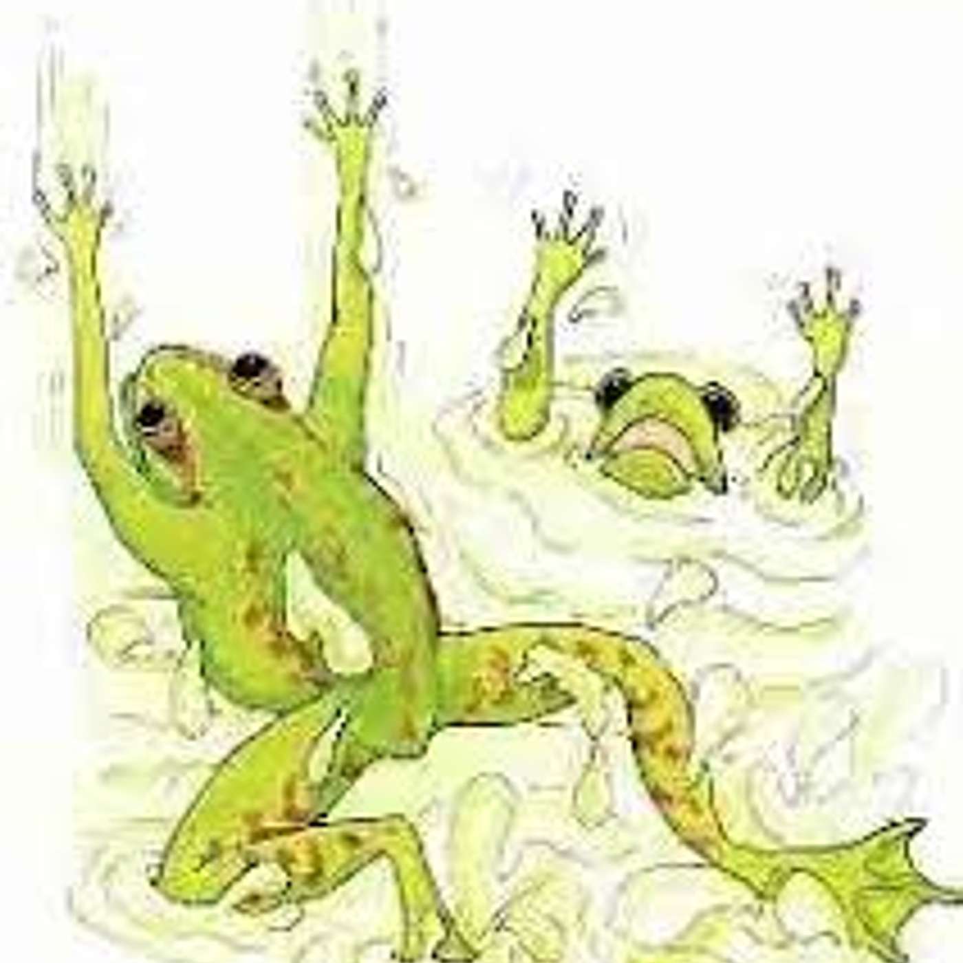 Frog in a pail of milk