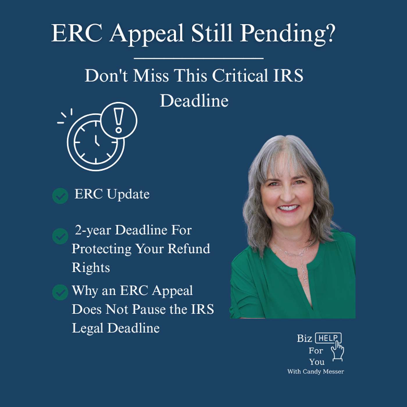 ERC Appeal Still Pending? Don't Miss This Critical IRS Deadline episode artwork