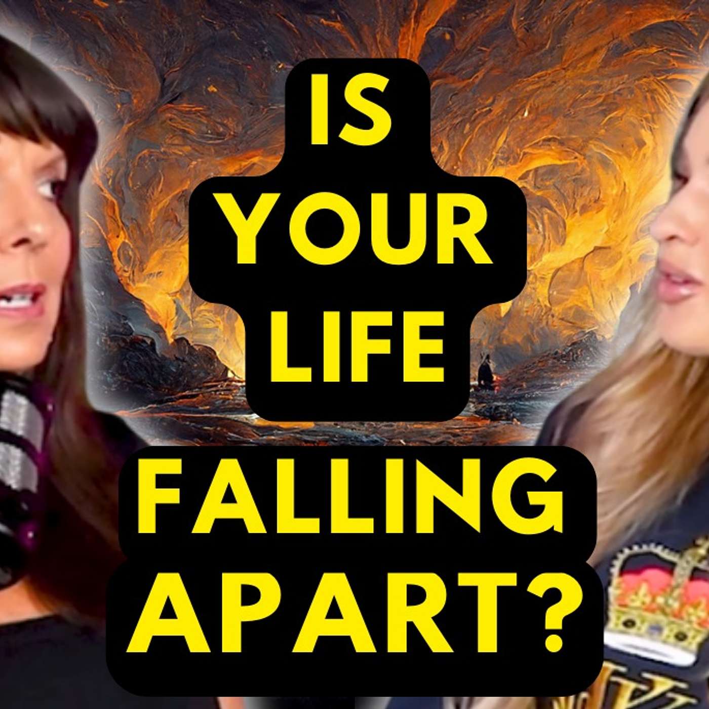Episode 44:  What If Your Life FALLING APART Is Actually SAVING You? Higher Dimensions EXPLAIN episode artwork