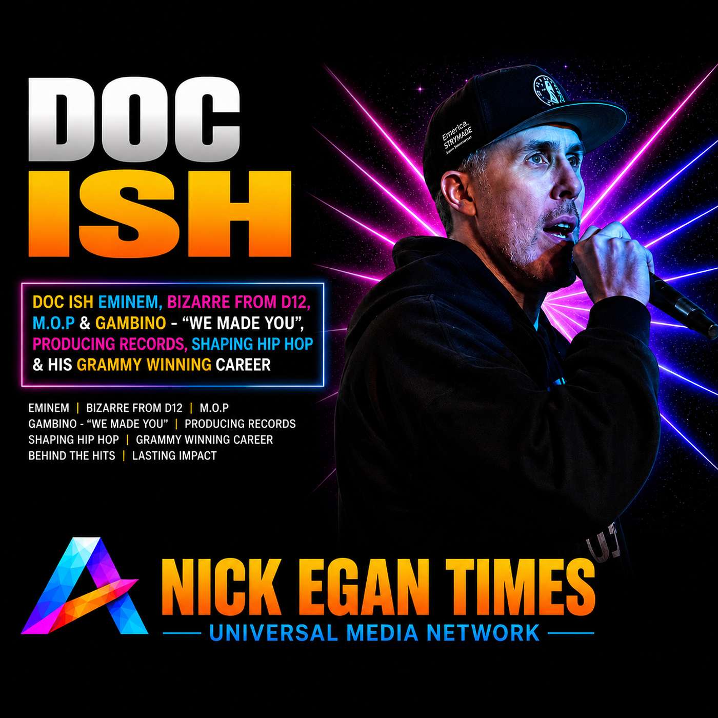 Doc Ish Eminem, Bizarre From D12, M.O.P & Gambino - "We Made You", Producing Records, Shaping Hip Hop & His Grammy Winning Career | Nick Egan Times episode artwork