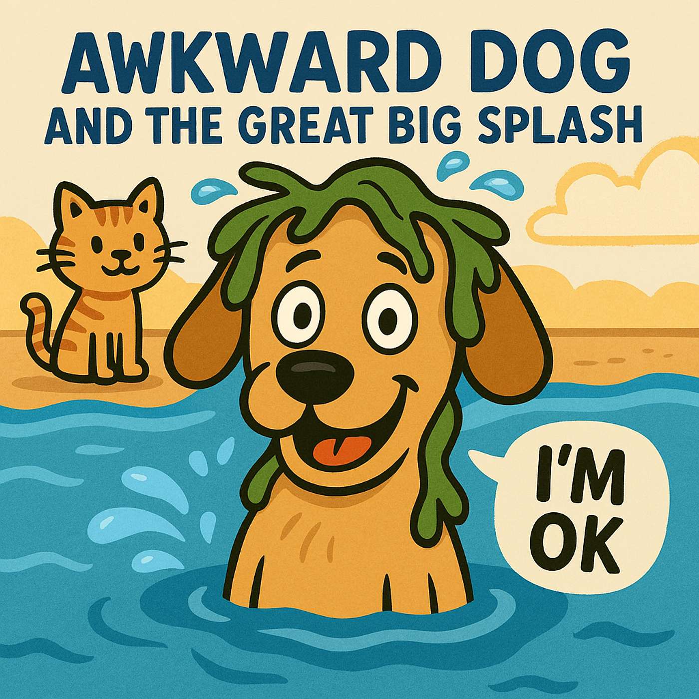 awkward dog and the great big splash 🐶💦🐾