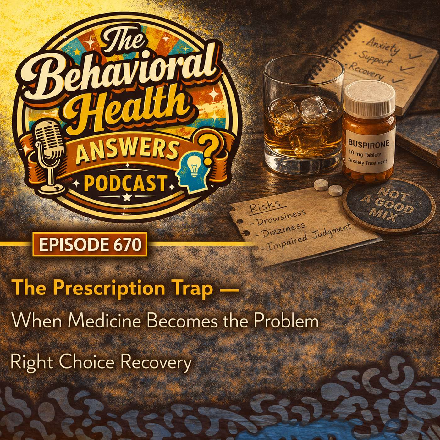 Episode 670: The Prescription Trap - When Medicine Becomes the Problem | Right Choice Recovery episode artwork