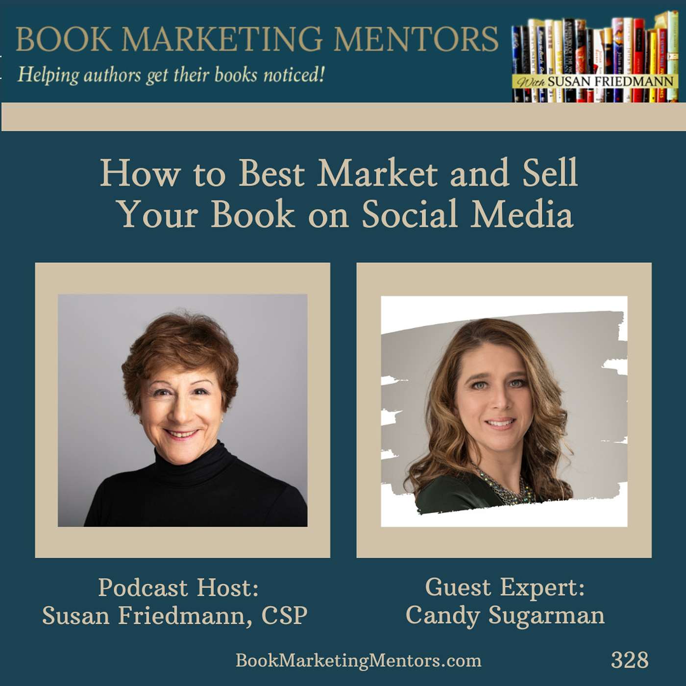 How to Best Market and Sell Your Book on Social Media - BM328 - podcast episode cover