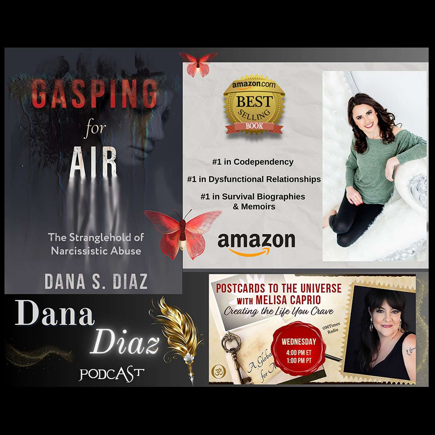 Author Dana S. Diaz - Gasping for Air:The Stranglehold of Narcissistic Abuse