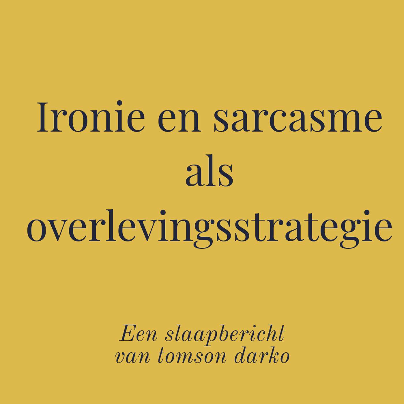 In slaap vallen met melancholie van Tomson Darko