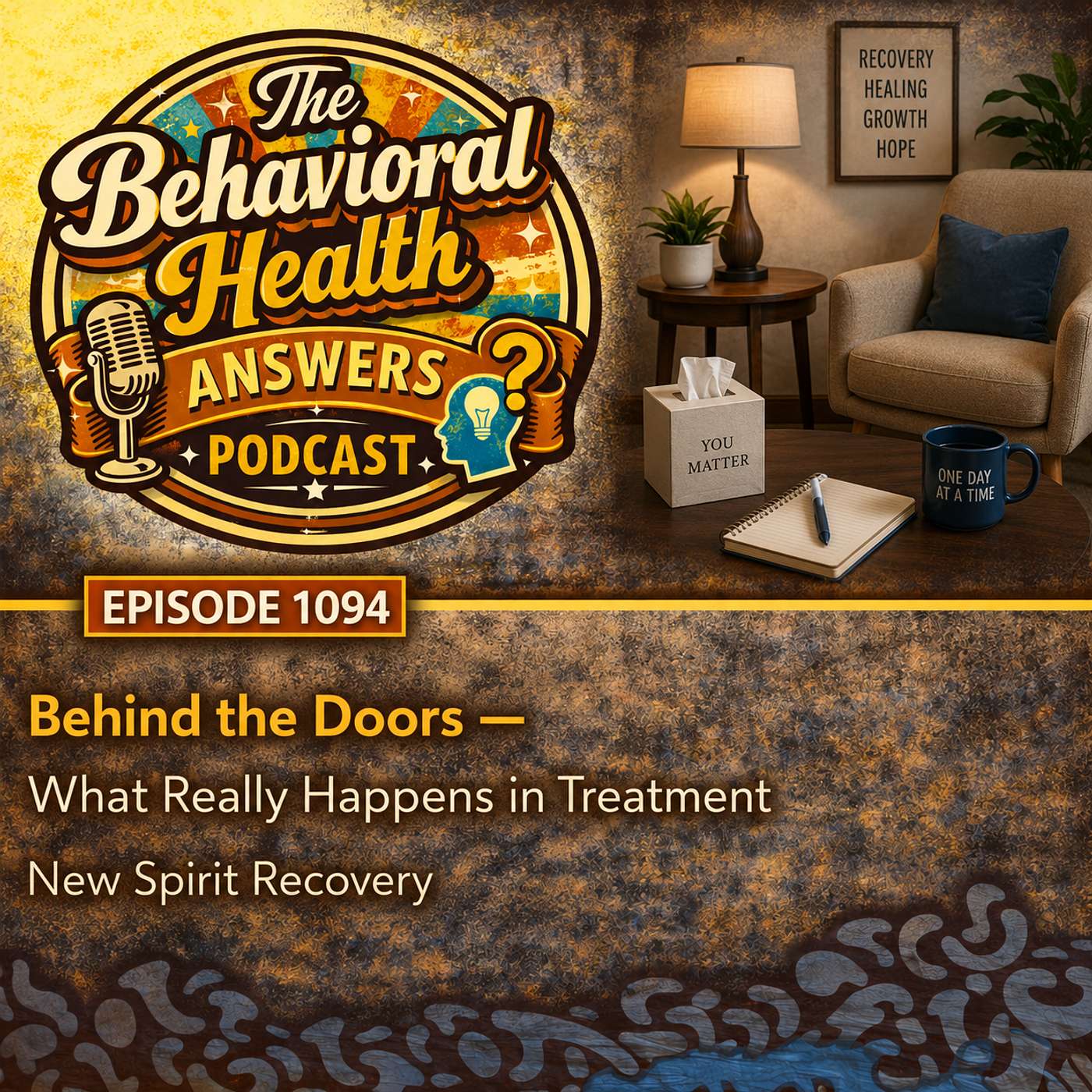 Episode 1094: Behind the Doors - What Really Happens in Treatment | New Spirit Recovery episode artwork