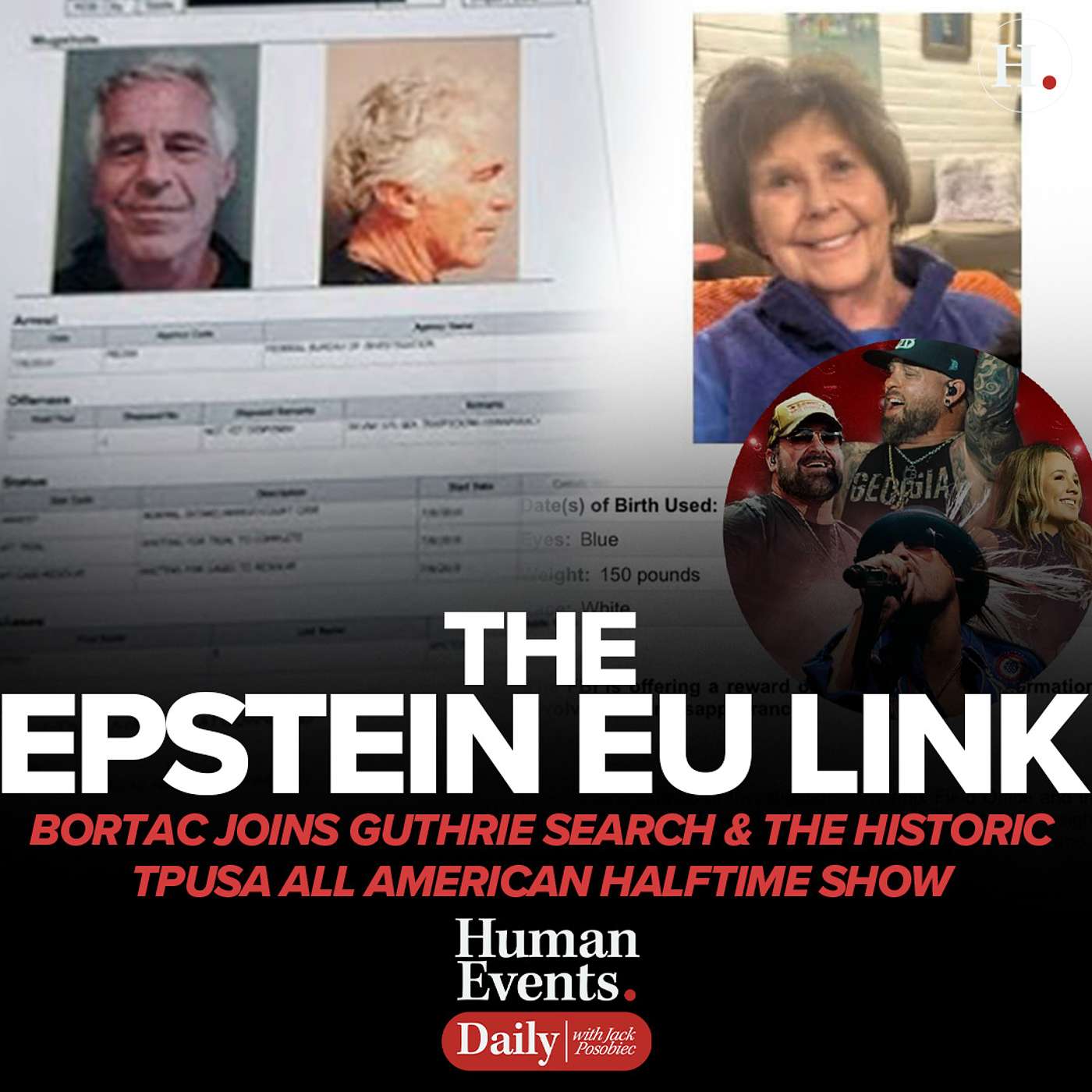 The Epstein EU Link, BORTAC Joins Guthrie Search & the Historic TPUSA All American Halftime Show