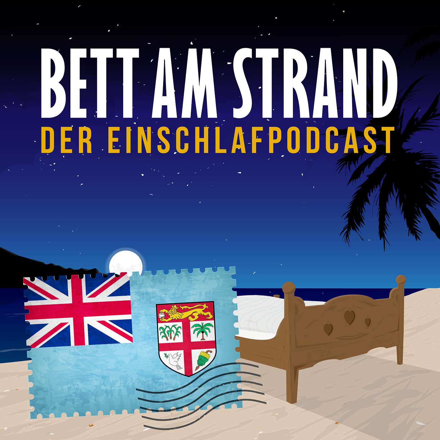 Bett am Strand | Einschlafen zu Reisegeschichten