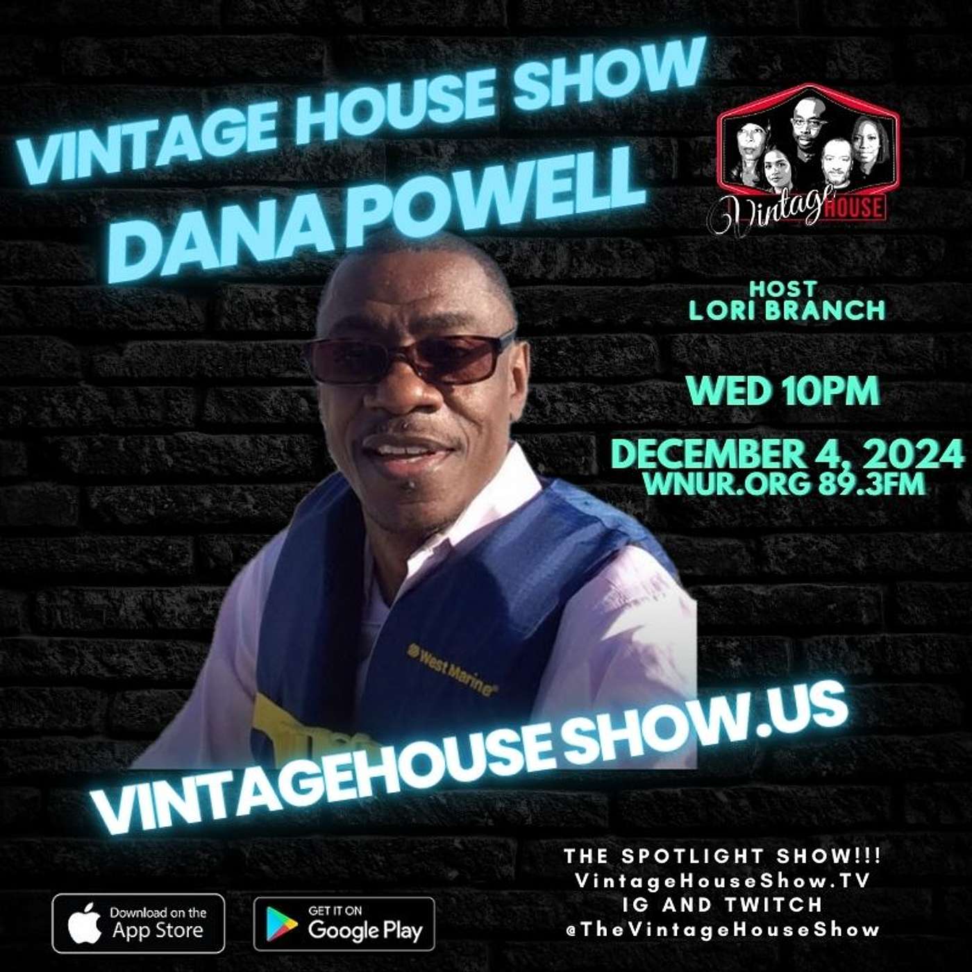 Dana Powell with DJ Lori Branch in a Vintage House Show Throwback to 2024!! episode artwork