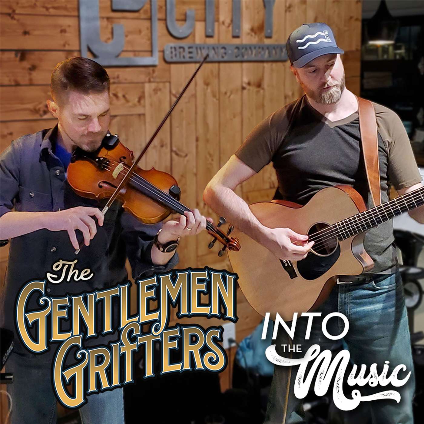 THE GENTLEMEN GRIFTERS: Americana and bluegrass duo with musical character portraits episode artwork
