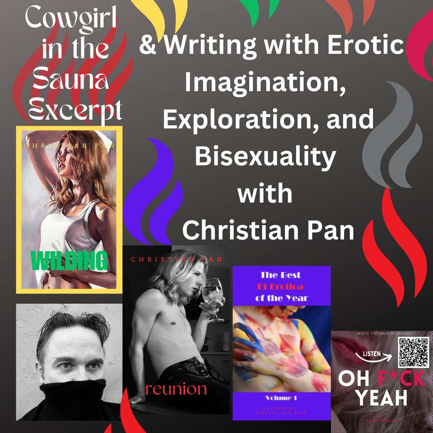 Oh F*ck Yeah with Ruan Willow - Cowgirl Sex in the Sauna Excerpt & Writing with Erotic Imagination, Exploration, and Bisexuality with Christian Pan