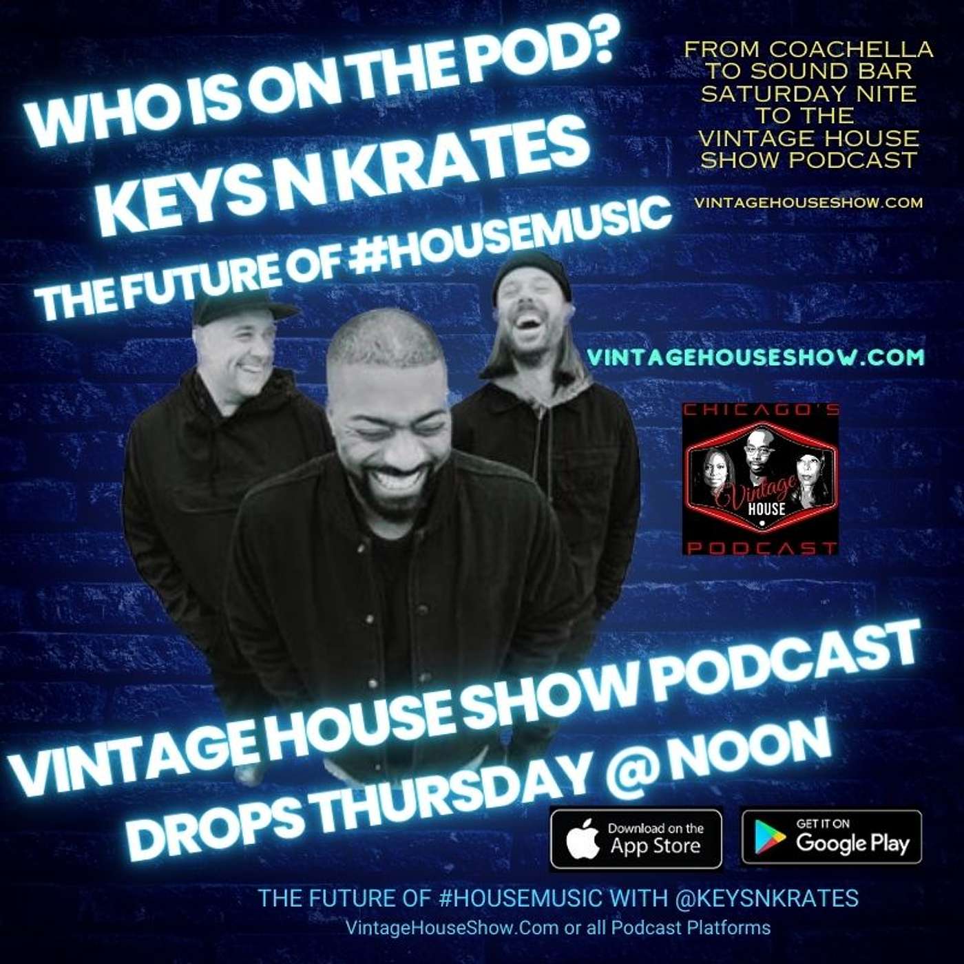 Keys N Krates have performed Coachella and globally with #HouseMusic. They're on the Pod Thursday at Noon!