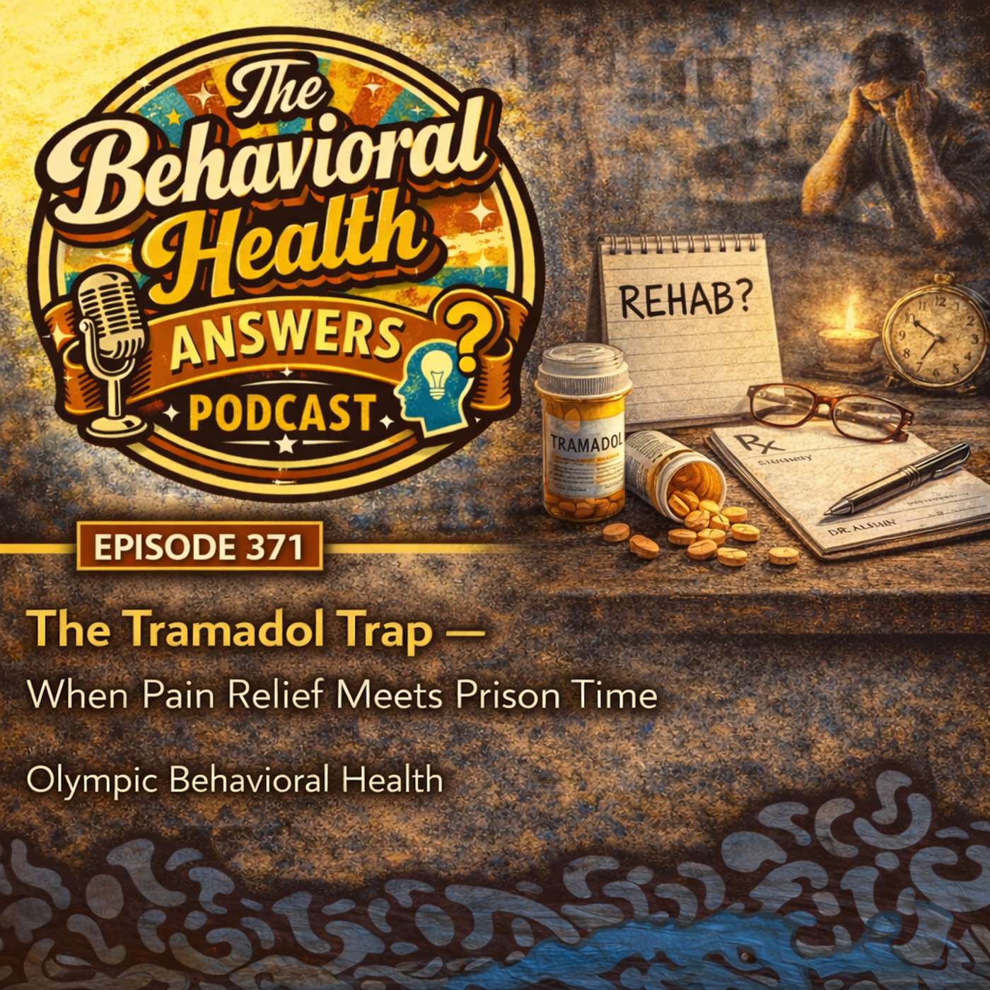 Episode 371: The Tramadol Trap - When Pain Relief Meets Prison Time | Olympic Behavioral Health episode artwork