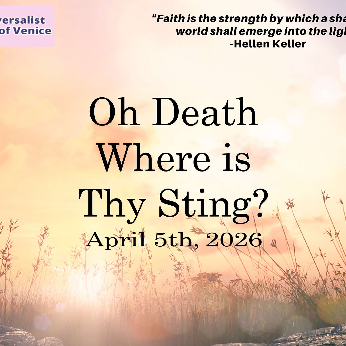 "Oh Death, Where is Thy Sting?" (An Easter Service) episode artwork