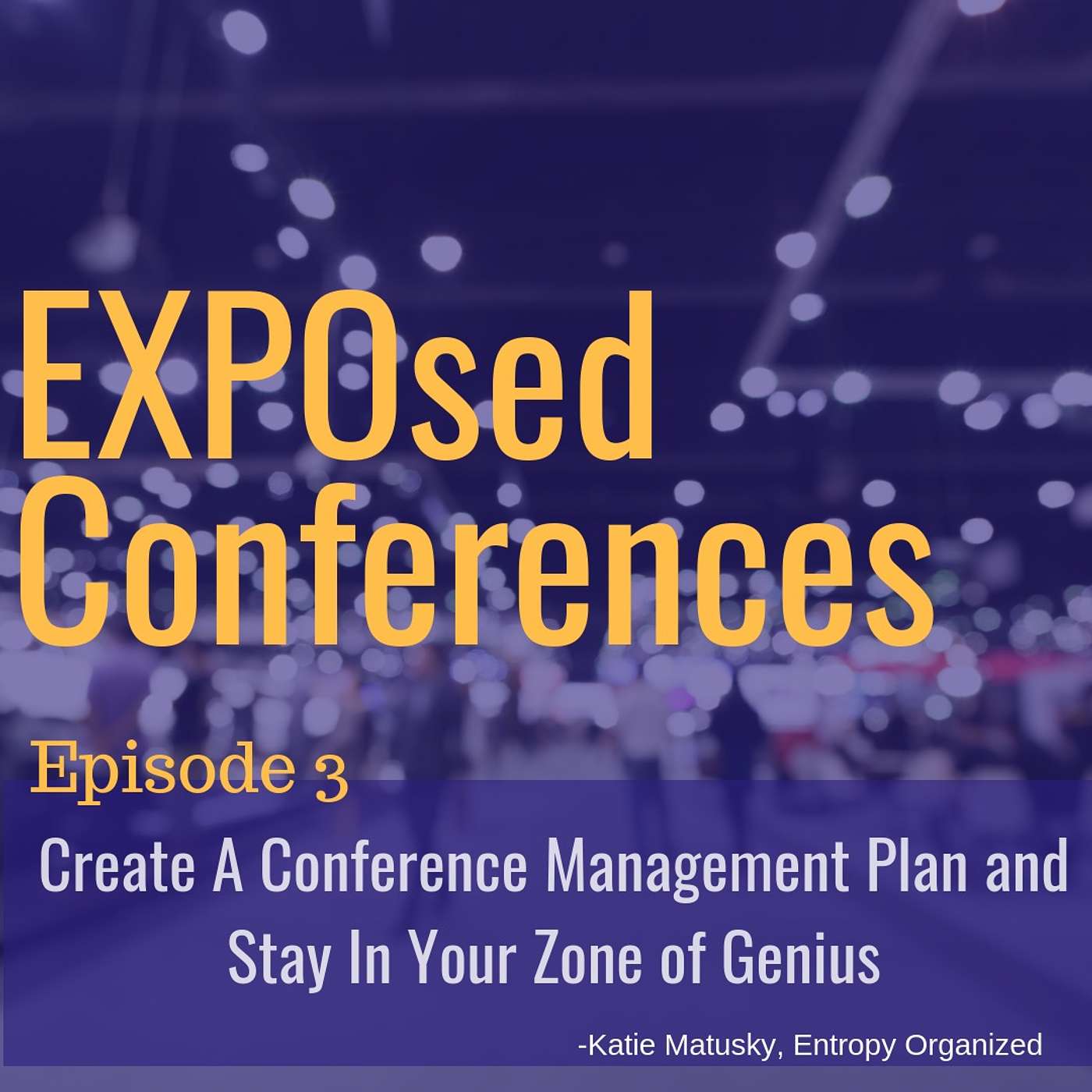 Episode 03. Create a Conference Management Plan and Stay In Your Zone of Genius