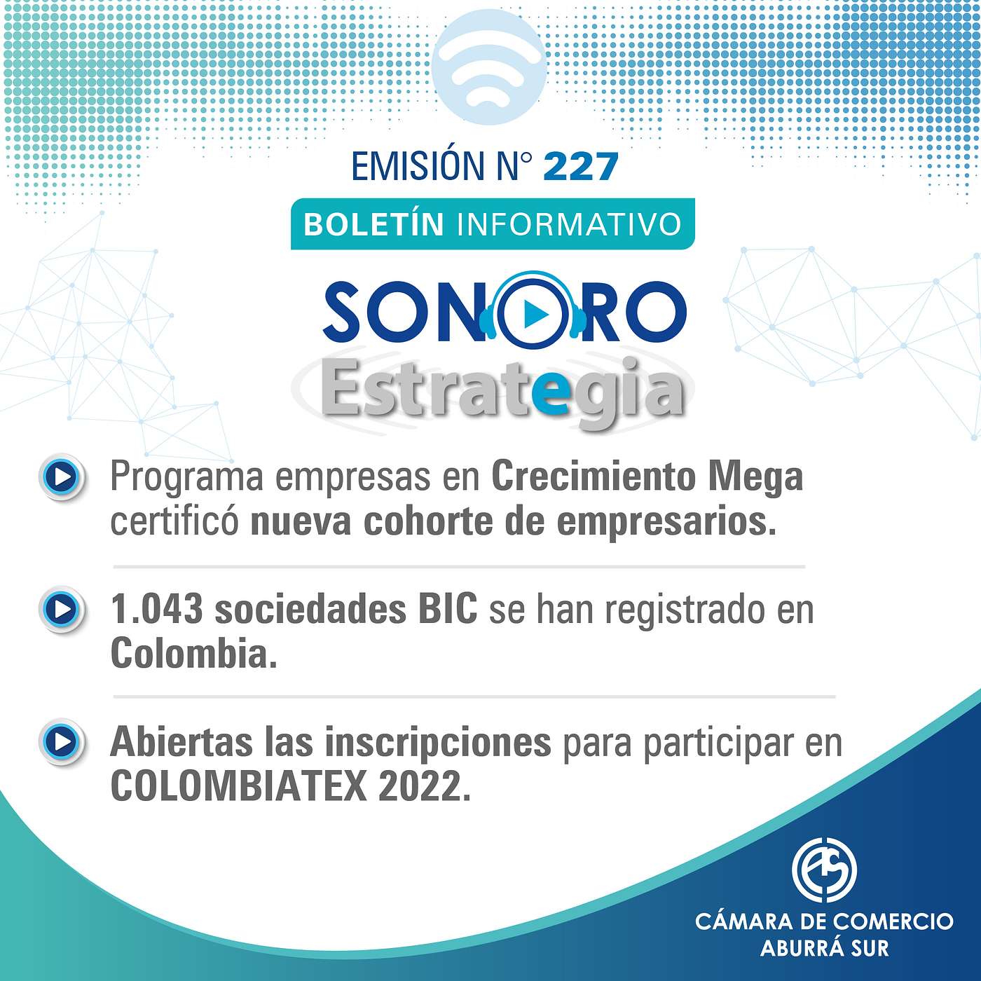 Boletín Sonoro Estrategia N°227 – Diciembre 3 de 2021 episode artwork