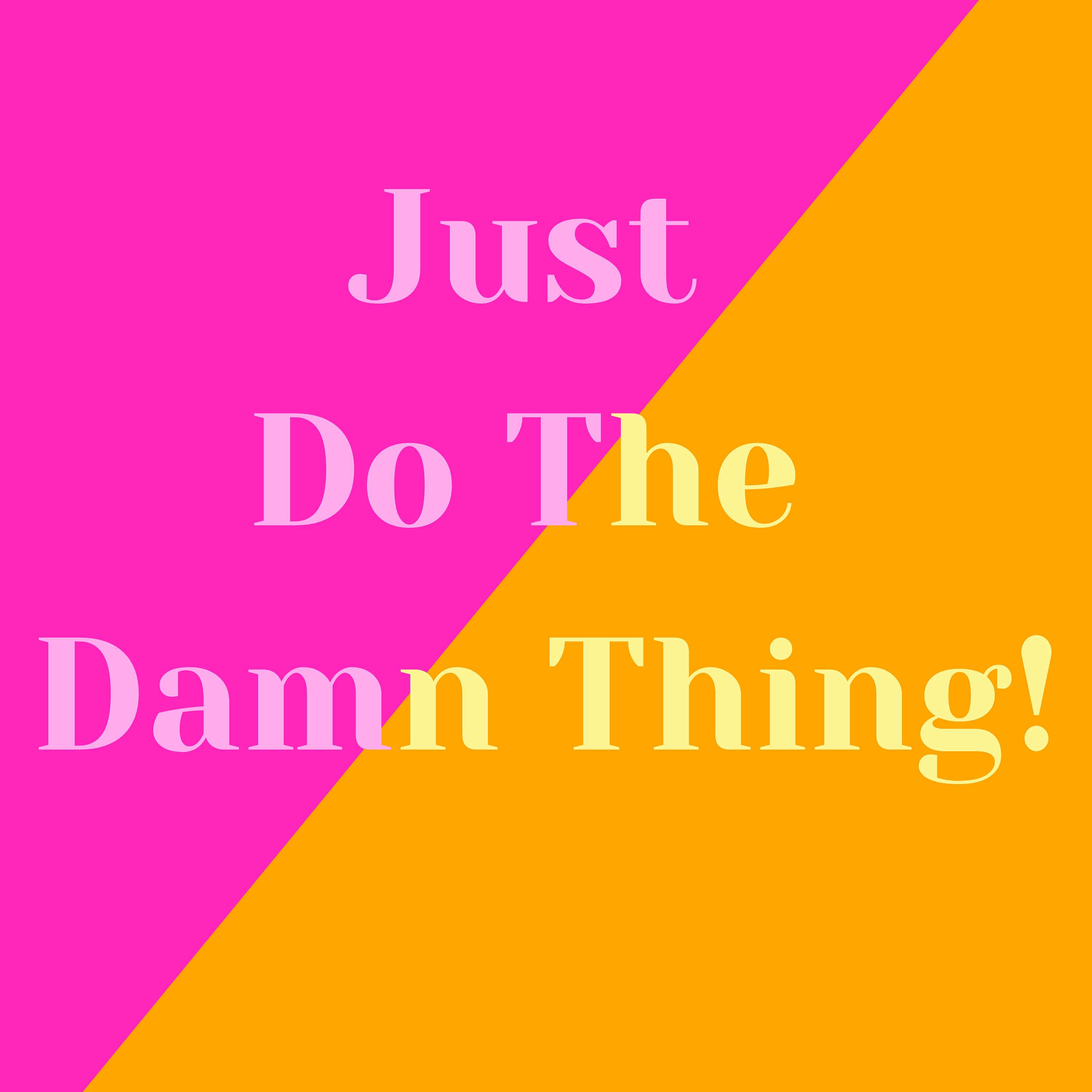 Just Do The Damn Thing