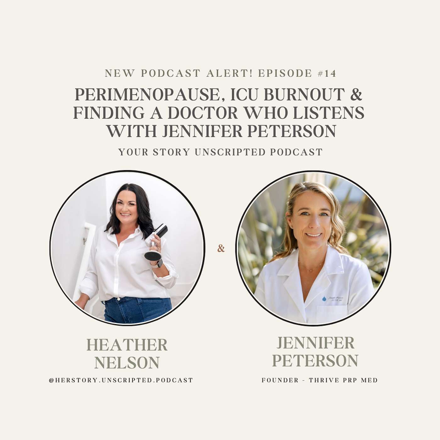 Perimenopause, ICU Burnout & Finding a Doctor Who Listens with Jennifer Peterson episode artwork
