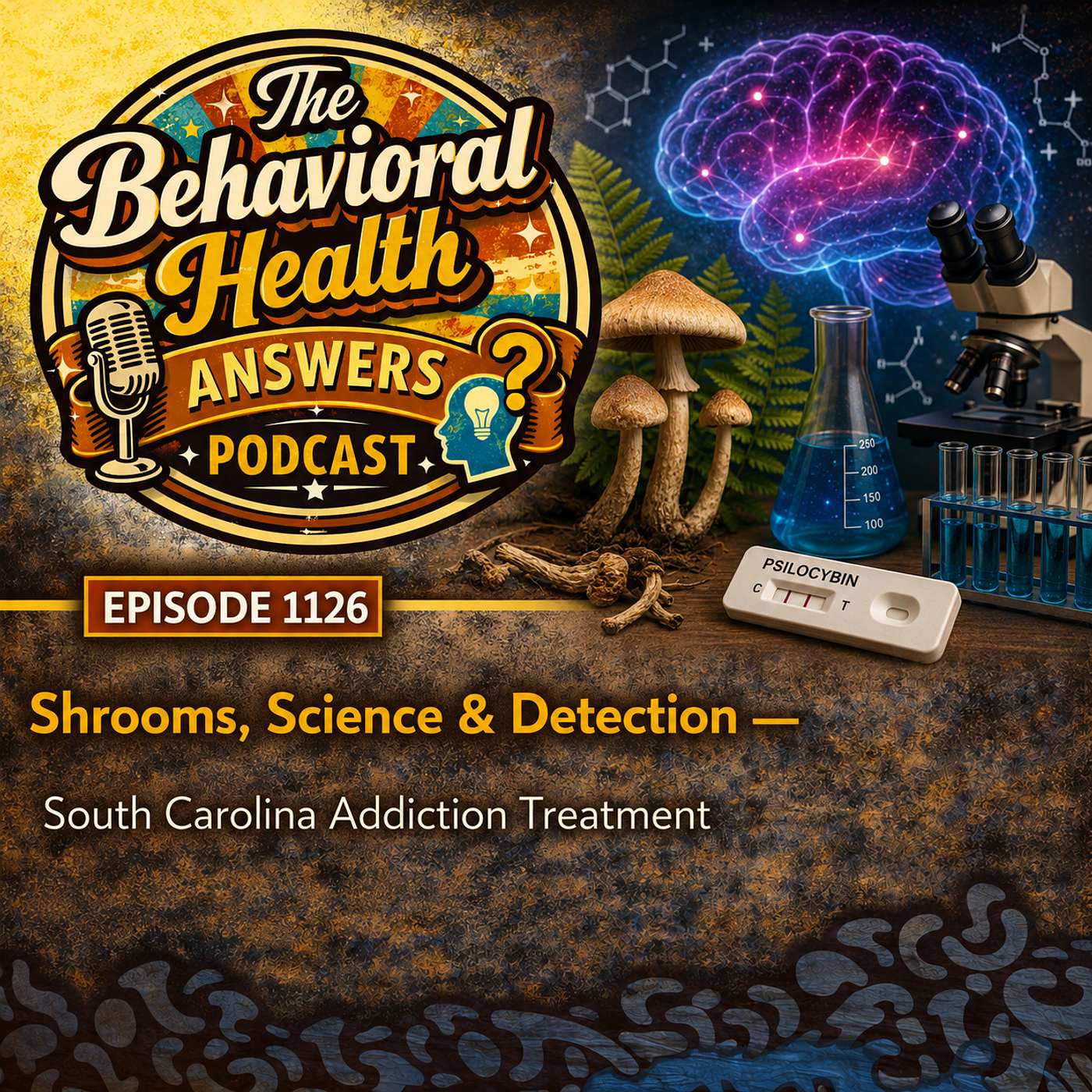Episode 1126: Shrooms, Science & Detection | South Carolina Addiction Treatment episode artwork