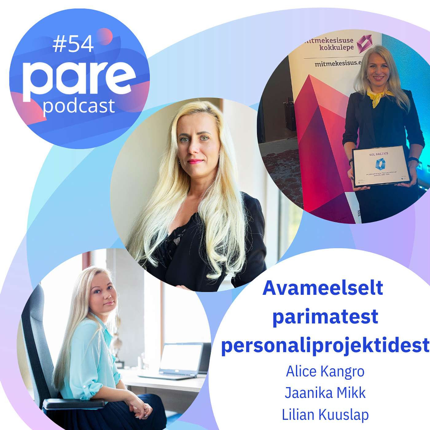 PARE Podcast #54 Lilian Kuuslap, Jaanika Mikk & Alice Kangro | Avameelselt parimatest personaliprojektidest