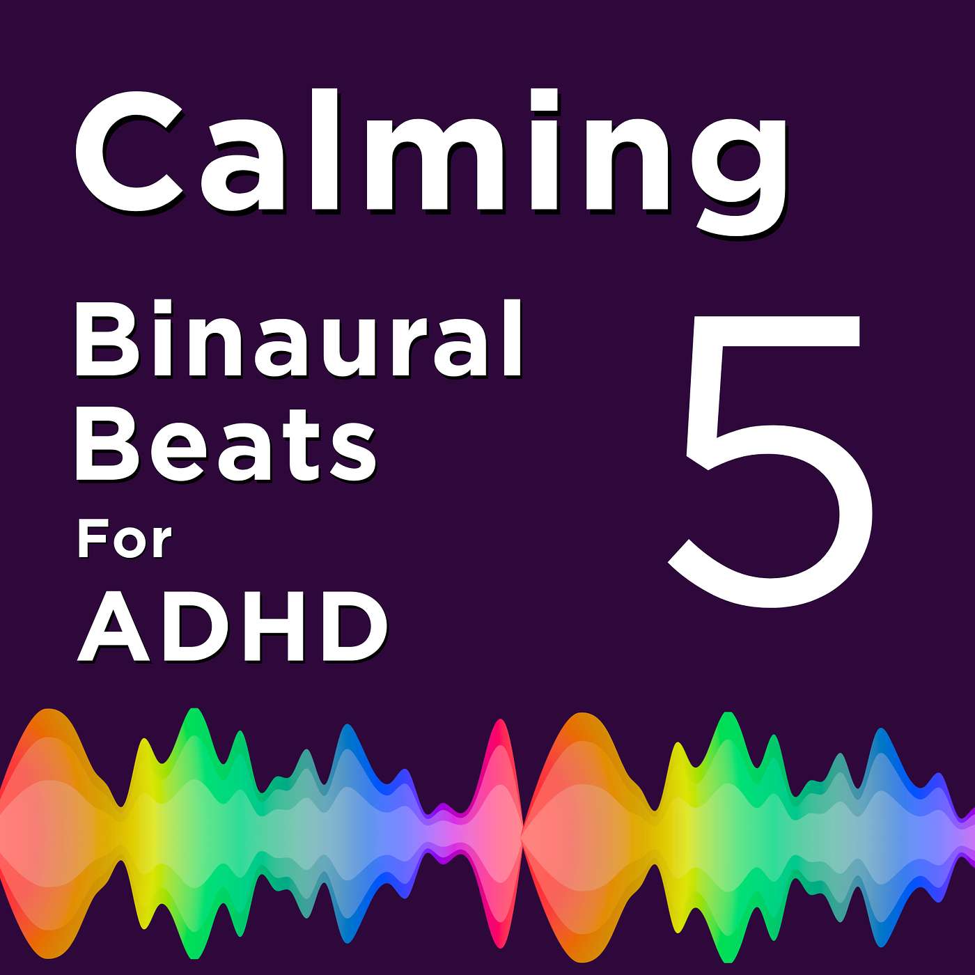 BINAURAL BEATS No.5 with Ocean Waves Sound LOOP for ADHD + Instant Calm + Anxiety Reducing