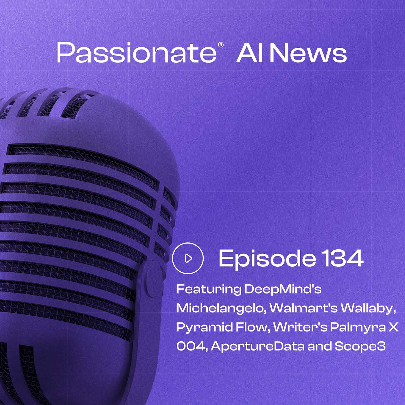 Major News from DeepMind's Michelangelo, Walmart's Wallaby, Pyramid Flow, Writer's Palmyra X 004, ApertureData and Scope3 episode artwork