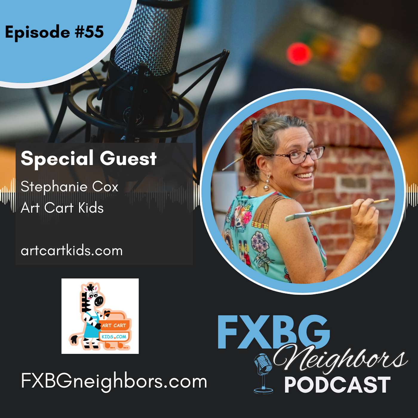 EP #55 From Closet to Studio: The Art Cart Kids Journey episode artwork