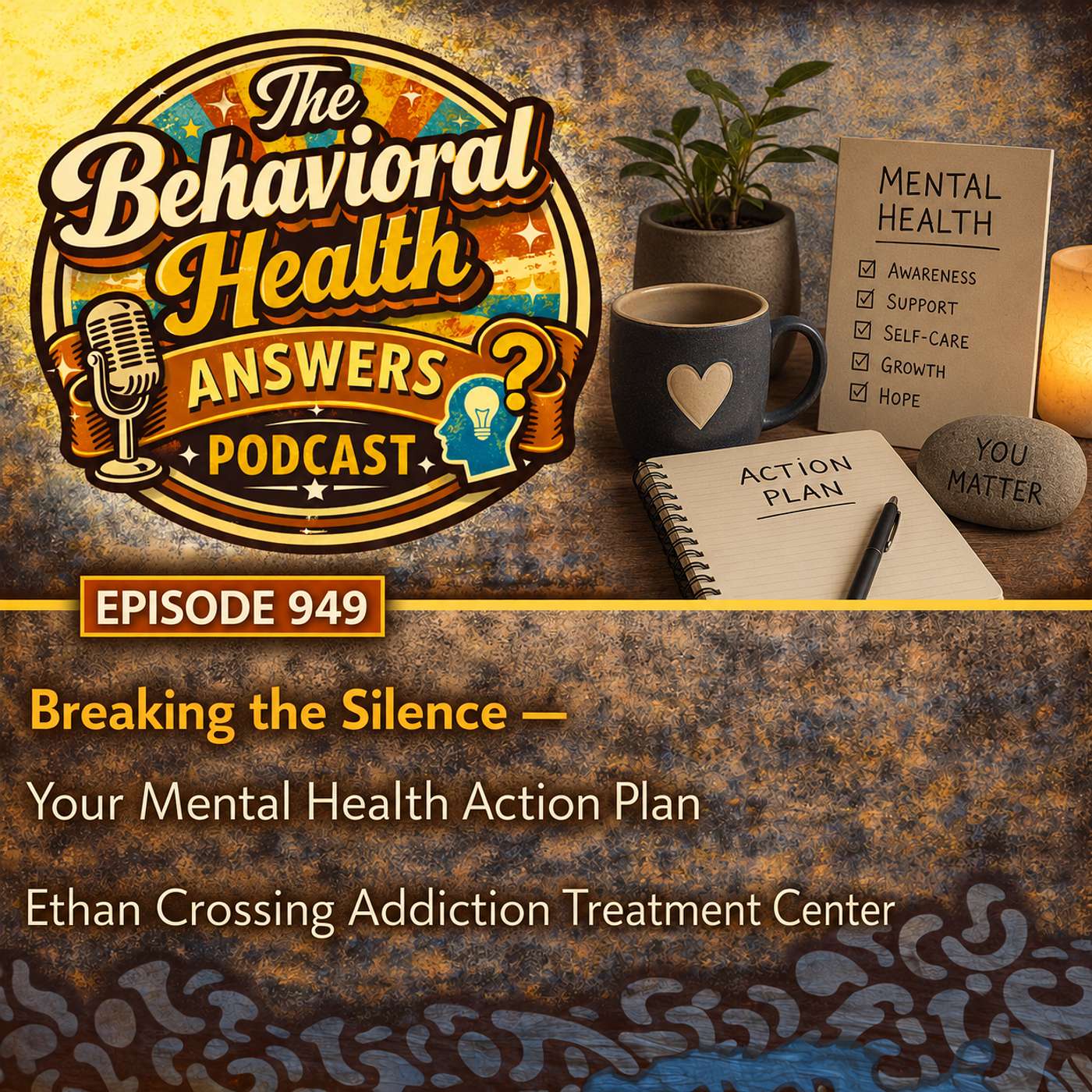 Episode 949: Breaking the Silence - Your Mental Health Action Plan | Ethan Crossing Addiction Treatment Center episode artwork