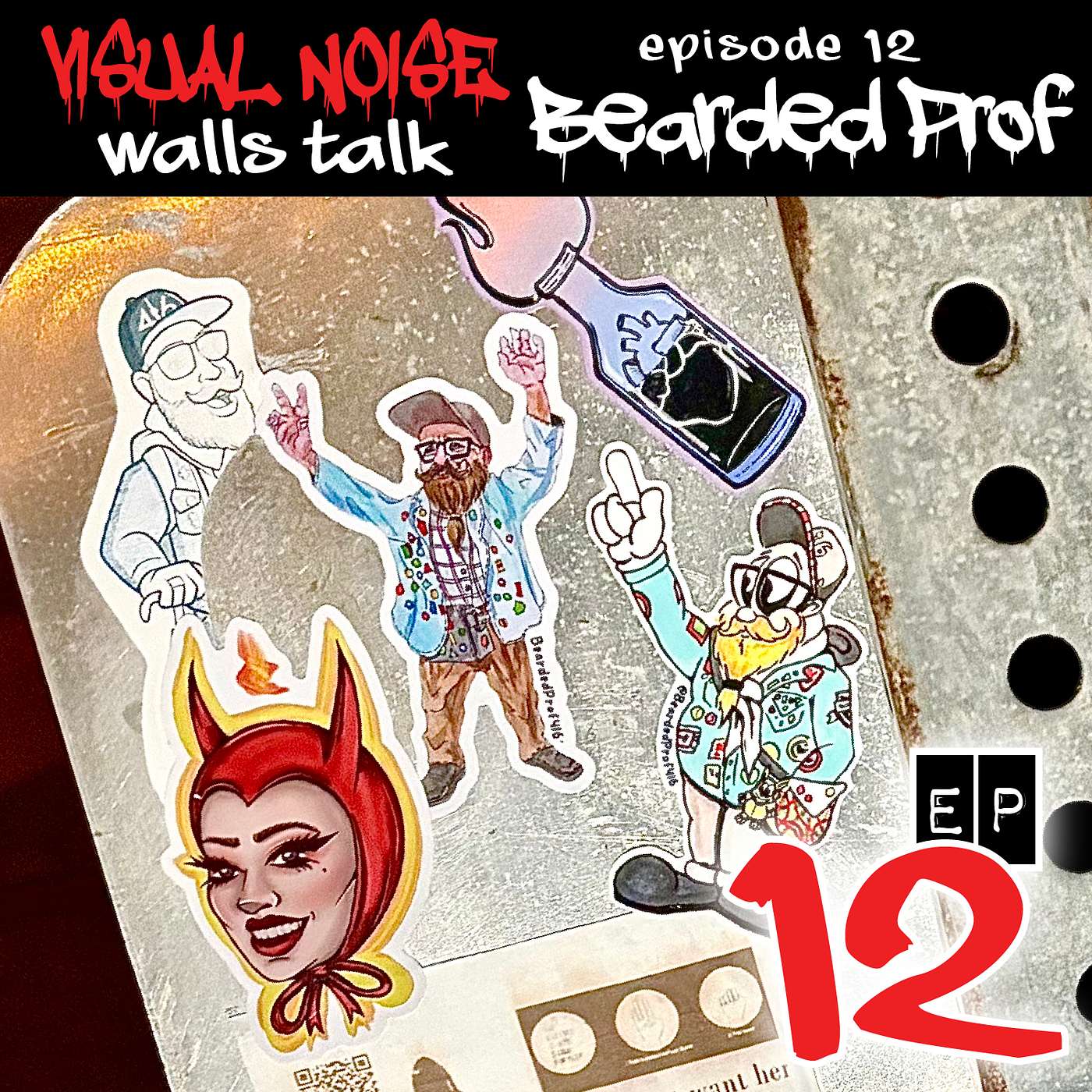 Visual Noise: Walls Talk - Bearded Prof episode artwork