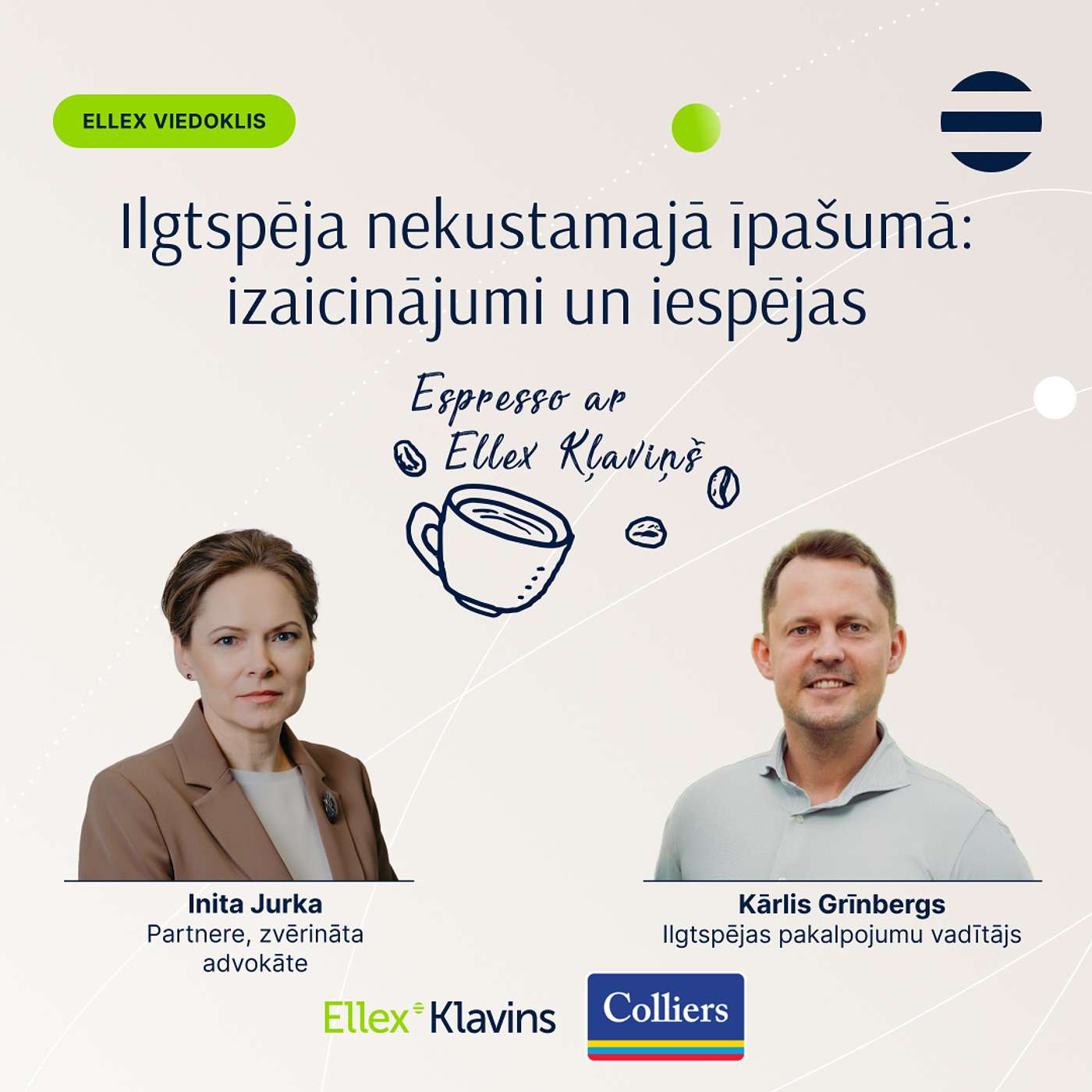 Espresso ar Ellex Klavins