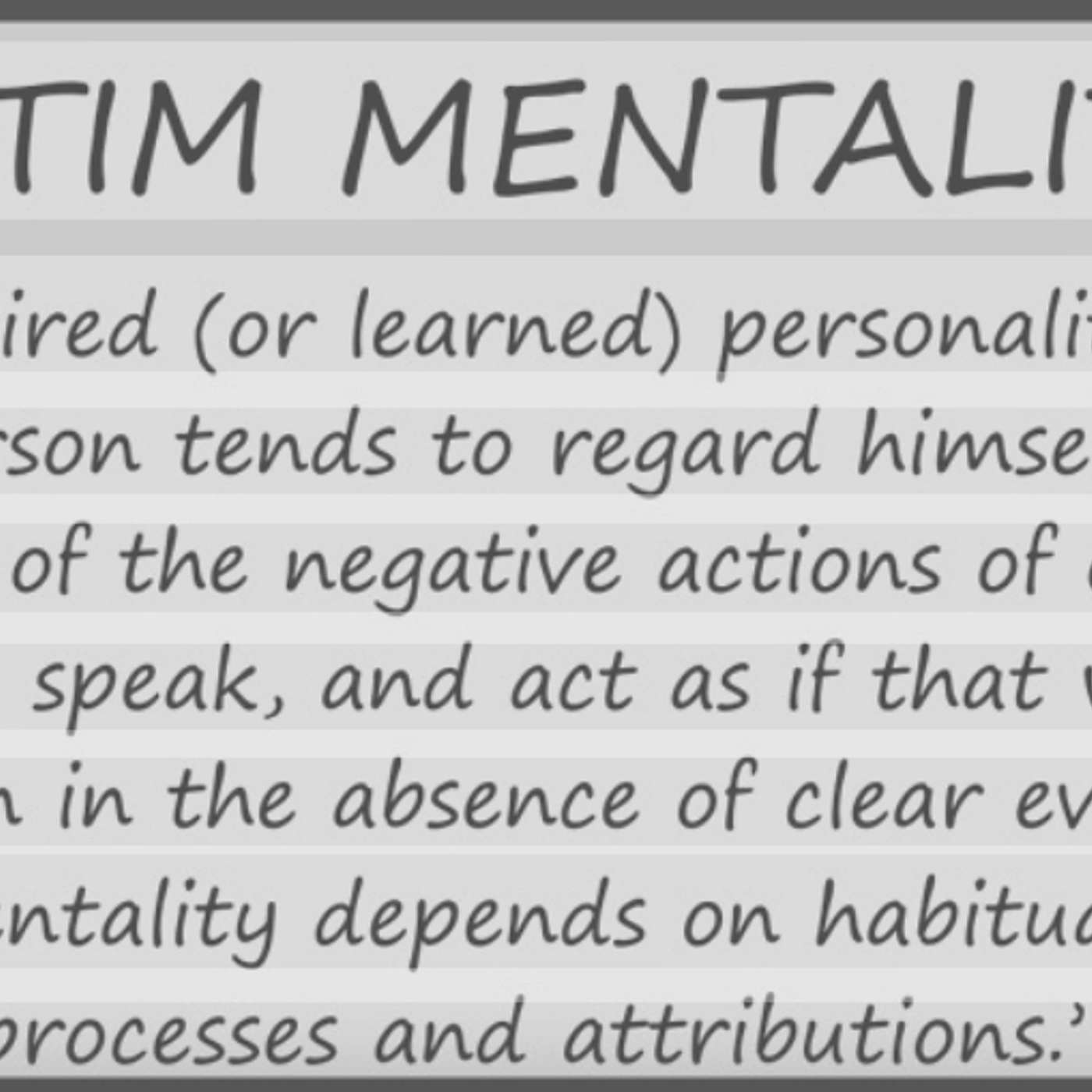 Victim Mentality : Mad Men of Masculinity