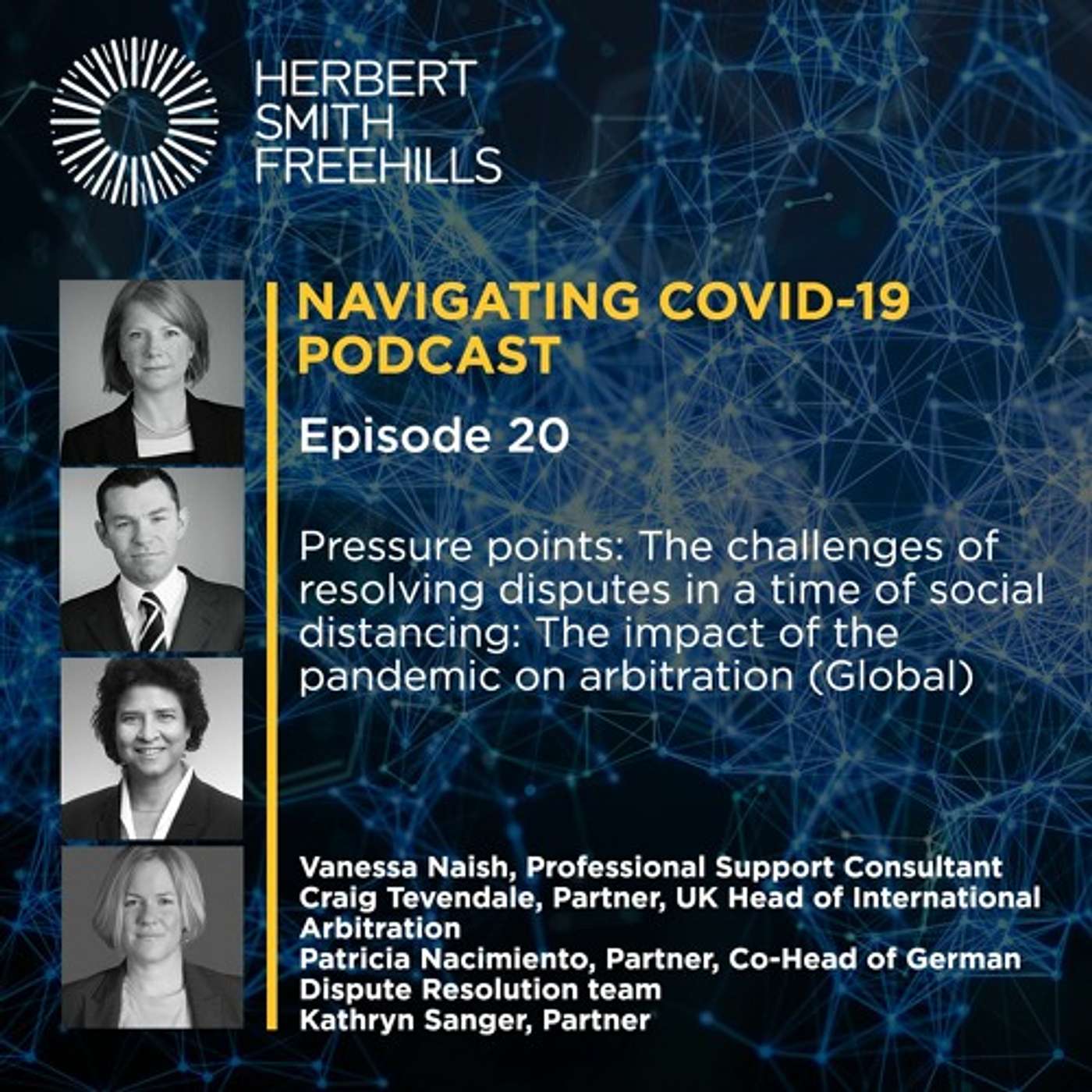 EP20: Pressure points: The Challenges Of Resolving Disputes In A Time Of Social Distancing episode artwork