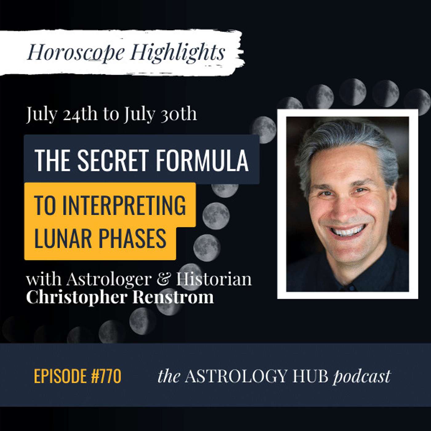 cover of episode [HOROSCOPE HIGHLIGHTS] What does a First Quarter Moon Mean in Astrology w/ Astrologer Christopher Renstrom