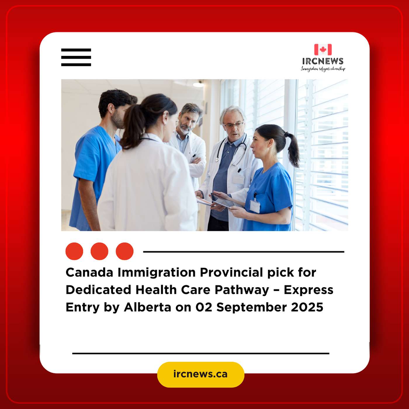 Canada Immigration Provincial pick for Dedicated Health Care Pathway – Express Entry by Alberta on 02 September 2025 episode artwork
