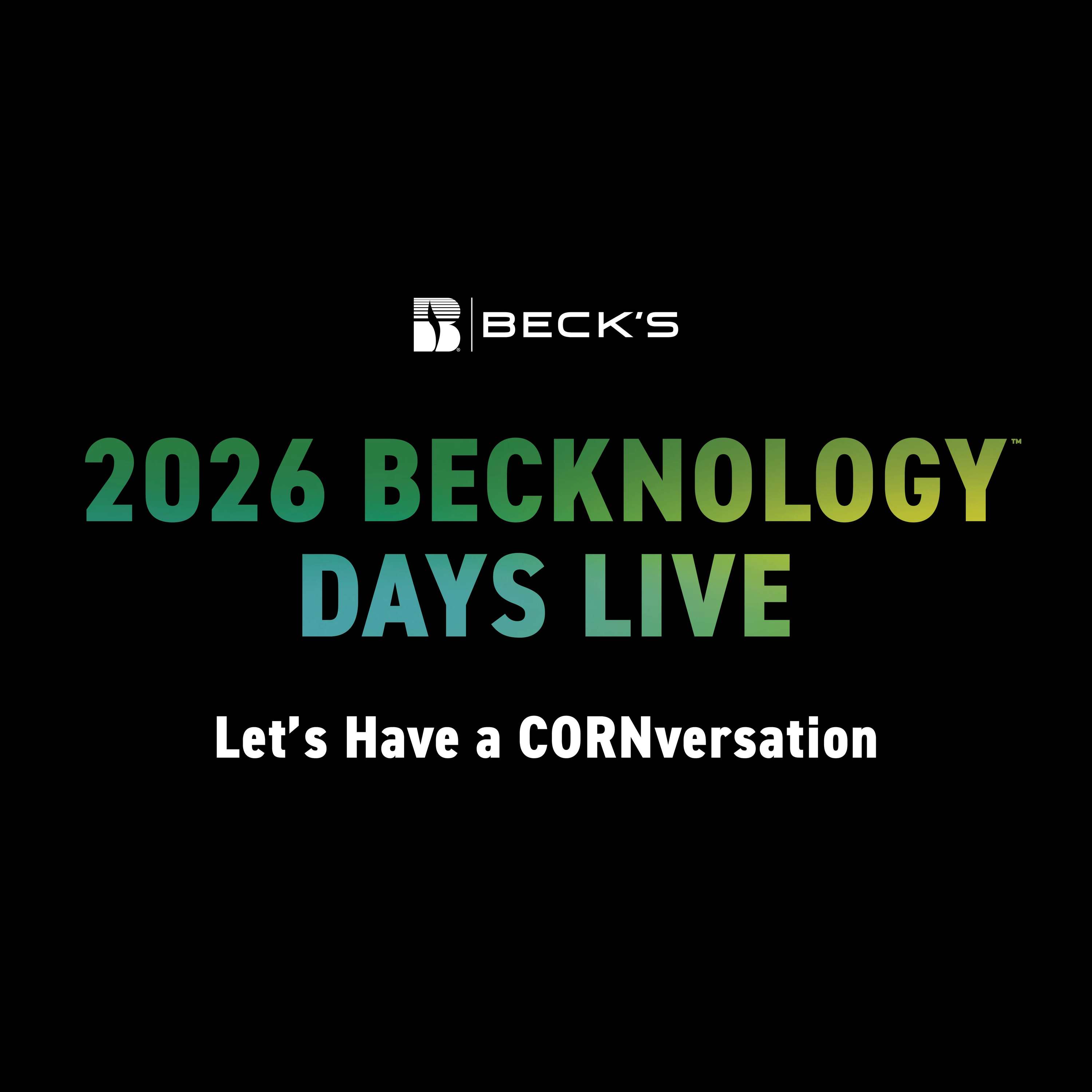 Becknology Days Live: Let's Have A Cornversation