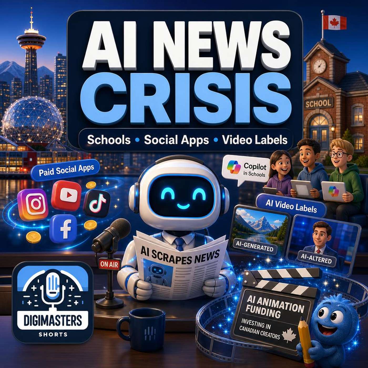 The Tyee Defies AI News Scraping Crisis, Vancouver Schools Clash Over Microsoft Copilot, Meta Charges for Instagram and WhatsApp Plus, YouTube Enforces Controversial AI Video Labels, Amazon MGM Funds Fast-Tracked AI Animation