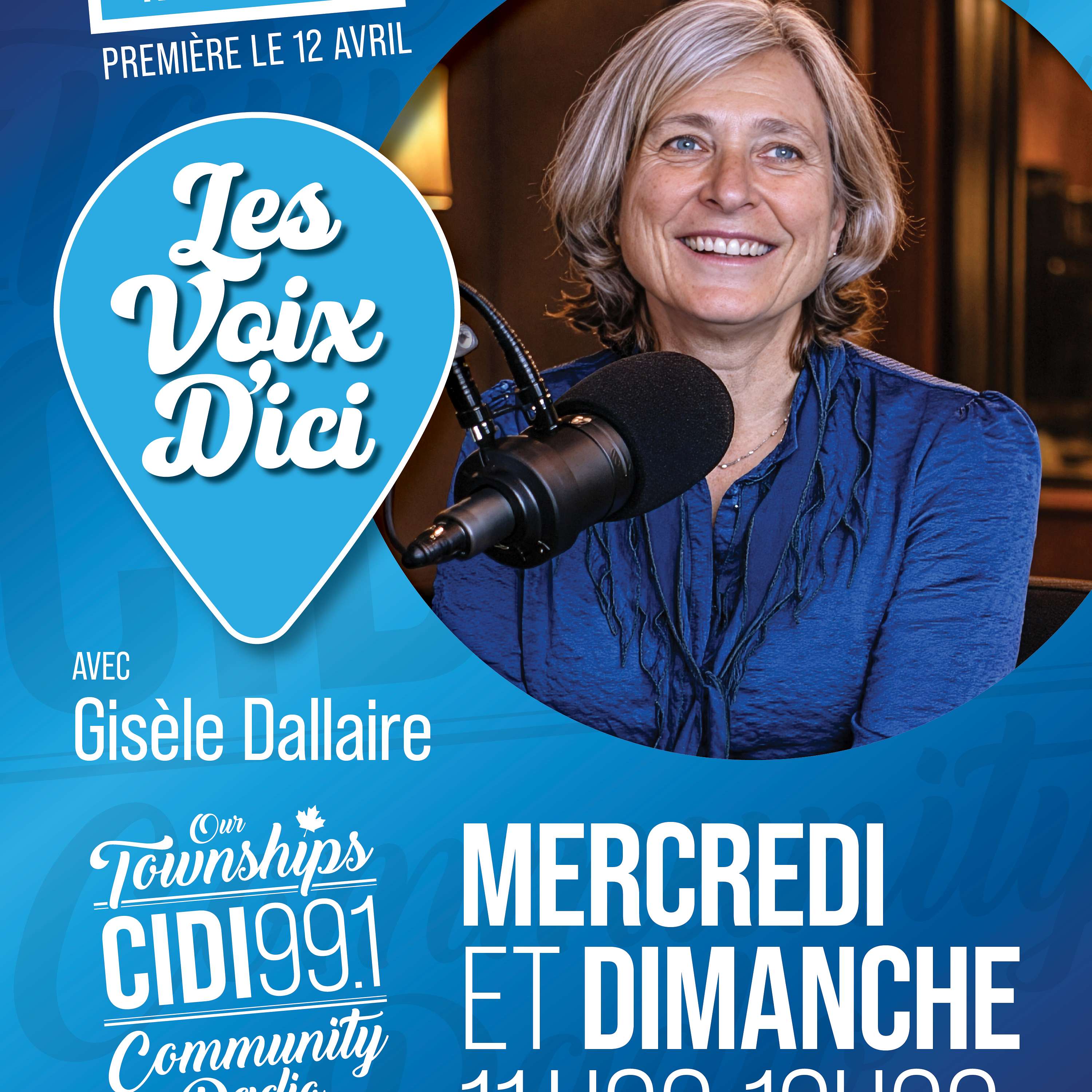 Balado - Entrevues avec Gisèle Dallaire, animatrice « Les Voix d’ici » sur CIDI99.1 FM podcast artwork