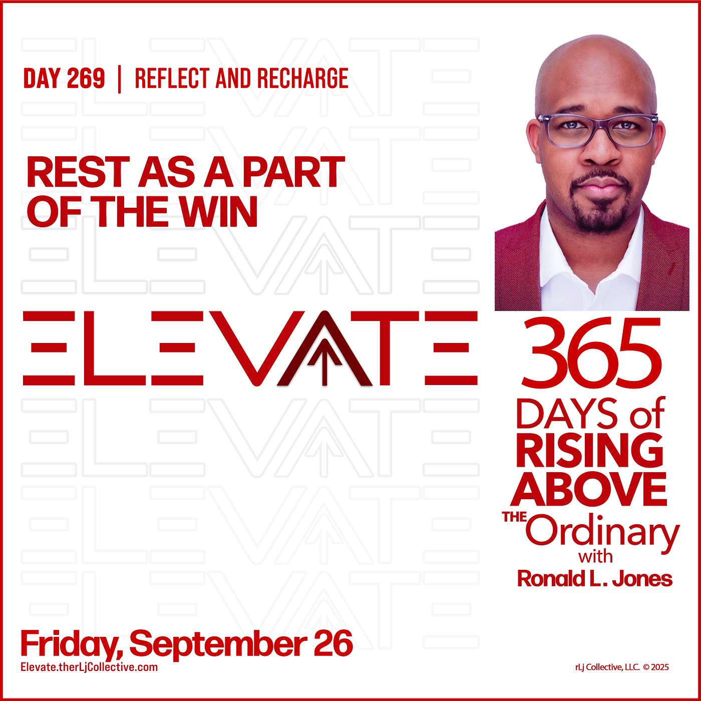 Day 269: Rest as Part of the Win