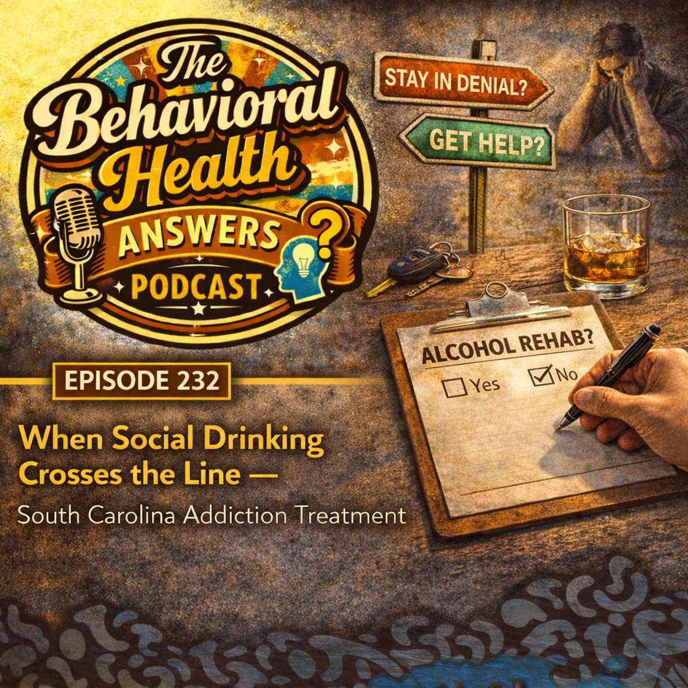 Episode 232: When Social Drinking Crosses the Line | South Carolina Addiction Treatment episode artwork