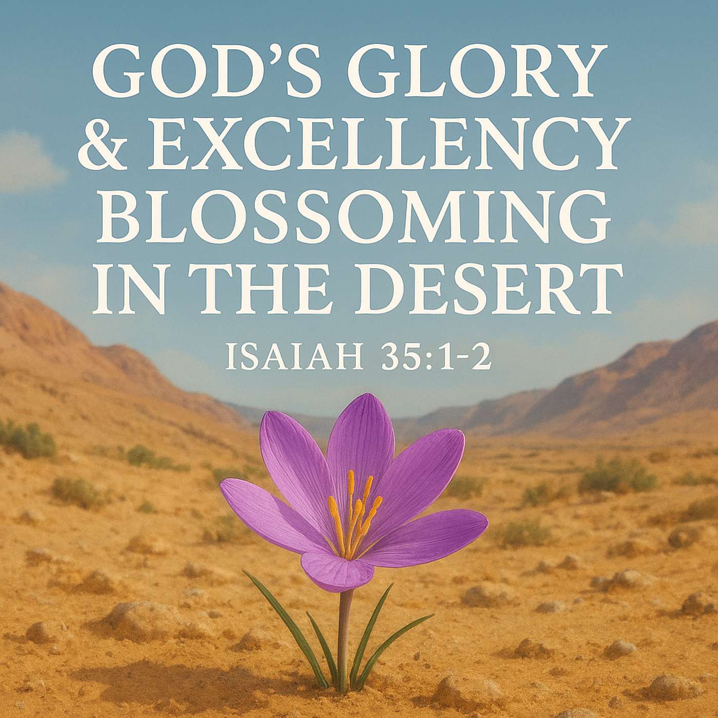 God’s Glory & Excellency Blossoming in the Desert