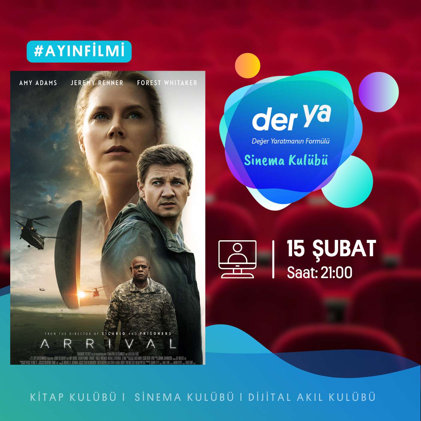 der ya Sinema Kulübü ile Geliş (Arrival)