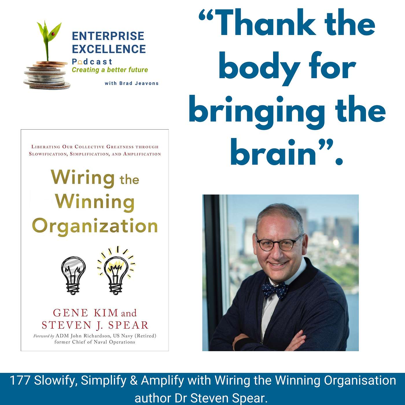 177 Slowify, Simplify & Amplify with Wiring the Winning Organisation author Dr Steven Spear. episode artwork