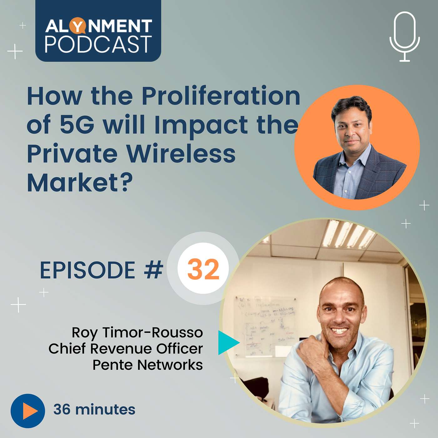 Ep # 32: How the Proliferation of 5G will Impact the Private Wireless Market? - with Roy Timor-Rousso, Pente Networks episode artwork