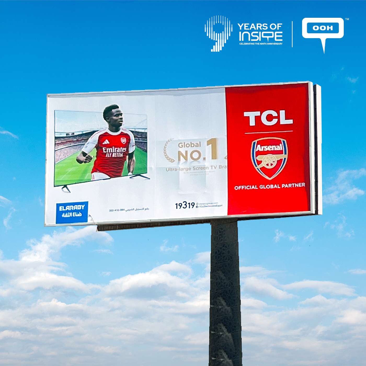 TCL Reposts a Previous Campaign to Reaffirm Its Arsenal Partnership
