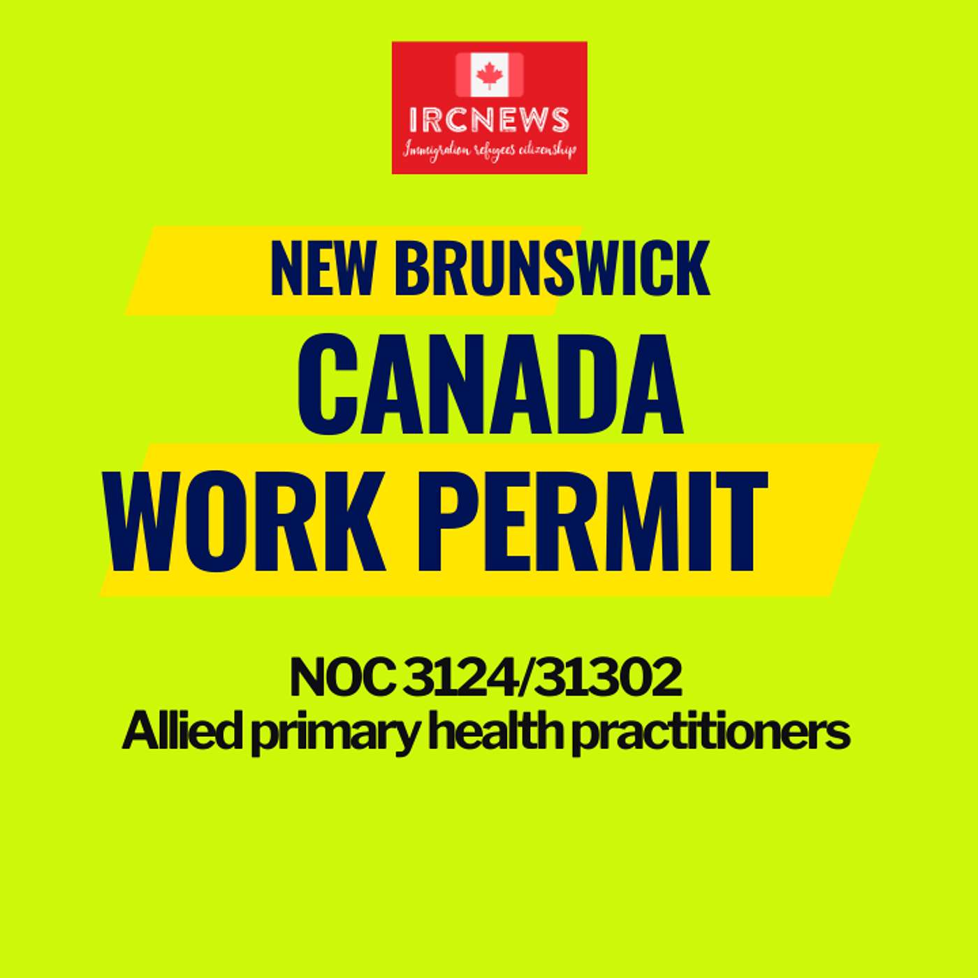 Canada Immigration New Brunswick NOC 3124/31302 Allied primary health practitioners Work Permits episode artwork