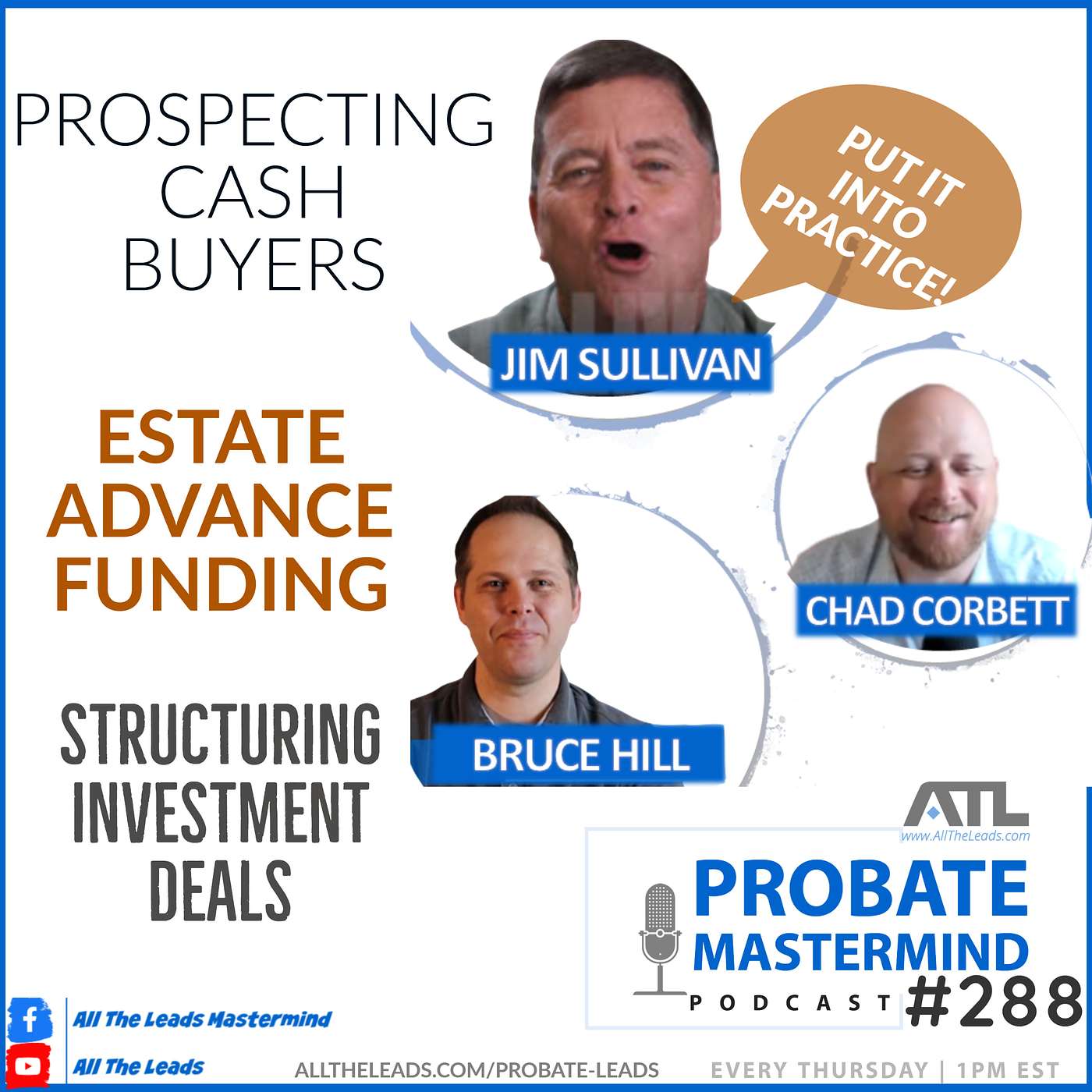 Prospecting Cash Buyers, Structuring Investment Deals, and Estate Advance Funding | Probate Real Estate Mastermind Call #288 episode artwork